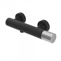 SAPHO - ULTRATAP nástenná sprchová batéria, čierná mat/chróm (UT011TBC)