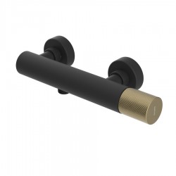 SAPHO - ULTRATAP nástenná sprchová batéria, čierná mat/zlato mat (UT011TBG)