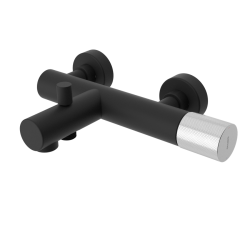 SAPHO - ULTRATAP nástenná vaňová batéria, čierná mat/chróm (UT010TBC)