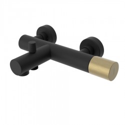 SAPHO - ULTRATAP nástenná vaňová batéria, čierná mat/zlato mat (UT010TBG)