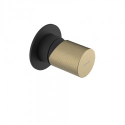 SAPHO - ULTRATAP podomietková sprchová batéria, 1 výstup, čierná mat/zlato mat (UT041TBG)