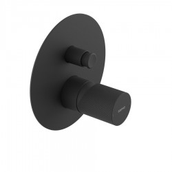 SAPHO - ULTRATAP podomietková sprchová batéria, 2 výstup, čierná mat (UT042TB)