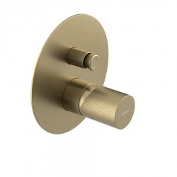 SAPHO - ULTRATAP podomietková sprchová batéria, 2 výstup, zlato mat (UT042TG)