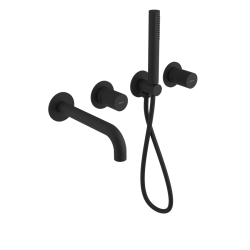 SAPHO - ULTRATAP podomietková vaňová batéria kompletná, čierná mat (UT093TB)