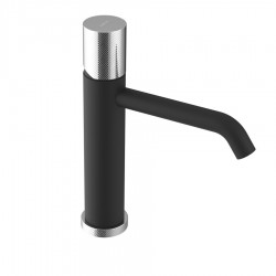 SAPHO - ULTRATAP stojanková umývadlová batéria, čierná mat/chróm (UT004TBC)