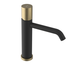 SAPHO - ULTRATAP stojanková umývadlová batéria, čierná mat/zlato mat (UT004TBG)