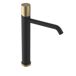 SAPHO - ULTRATAP stojanková umývadlová batéria, čierná mat/zlato mat (UT007TBG)