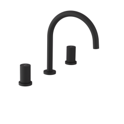 SAPHO - ULTRATAP  trojprvková umývadlová batéria, čierná mat (UT017TB)