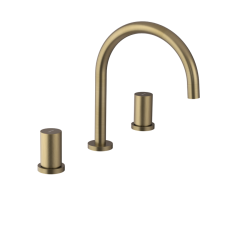 SAPHO - ULTRATAP  trojprvková umývadlová batéria, zlato mat (UT017TG)