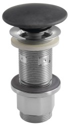 SAPHO - Umyvadlová výpust 5/4“, click-clack, betonová zátka, 10-80, antracit mat (FG916)
