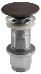 SAPHO - Umyvadlová výpust 5/4“, click-clack, betonová zátka, 10-80, tmavě hnědá mat (FG915)