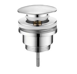 SAPHO - Umyvadlová výpust 5/4“, click-clack, veľká zátka, 10-55, chróm (CV1002)