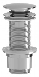 SAPHO - Umyvadlová výpust 5/4“, click-clack, veľká zátka, 10-80, ABS/chróm (CV1132)