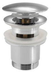 SAPHO - Umyvadlová výpust 5/4“, click-clack, velká zátka, 30-45, chrom (CV1007)
