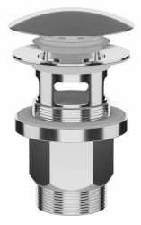SAPHO - Umývadlová výpusť 5/4“, click-clack, veľká zátka, 30-50, ABS/nerez (151.306.1)