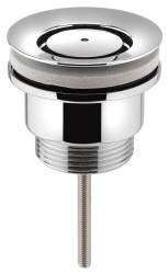 SAPHO - Umyvadlová výpust 5/4“, neuzavíratelná, design zátka, 3-65, chrom (CV2005)