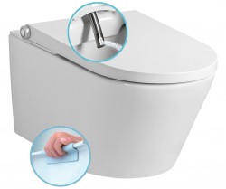 SAPHO - VEEN CLEAN závesné WC s integrovaným elektronickým bidetom (VE421)