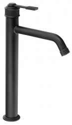 SAPHO - VERSI stojanková umývadlová batéria vysoká, predĺžená hubica, čierna mat (RV007/15)
