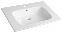 SAPHO - VIOLA 71 keramické umývadlo nábytkové 71x51,5cm, biela (42071)