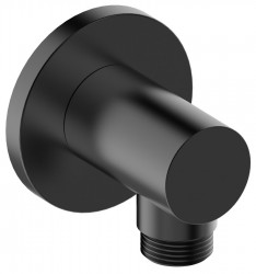 SAPHO - Vývod sprchy, okrúhly, čierna mat (1205-01B)