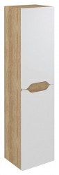 SAPHO - WAVE skrinka vysoká 35x140x30cm, ľavá/pravá, biela/dub Alabama (WA245-3022)