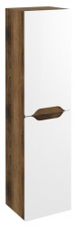 SAPHO - WAVE skrinka vysoká 35x140x30cm, ľavá/pravá, biela/dub collingwood (WA245-3019)