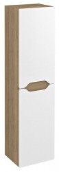 SAPHO - WAVE skrinka vysoká 35x140x30cm, ľavá/pravá, biela/dub cuneo (WA245-3025)