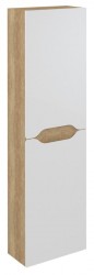 SAPHO - WAVE skrinka vysoká 40x140x20cm, ľavá/pravá, biela/dub Alabama (WA250-3022)