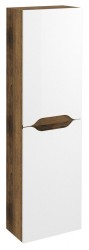 SAPHO - WAVE skrinka vysoká 40x140x20cm, ľavá/pravá, biela/dub collingwood (WA250-3019)