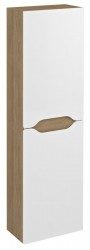 SAPHO - WAVE skrinka vysoká 40x140x20cm, ľavá/pravá, biela/dub cuneo (WA250-3025)