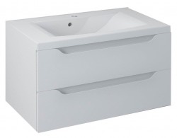 SAPHO - WAVE umývadlová skrinka 79,7x45x47,8cm, biela (WA080-3030)