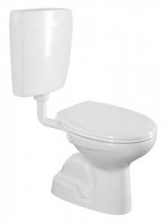 SAPHO - WC kombi, dvojtlačítko 4,5/6l, spodný odpad, biela (TP3406)