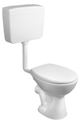 SAPHO - WC kombi, dvojtlačítko 4/8l, zadný odpad, biela (TP3308)