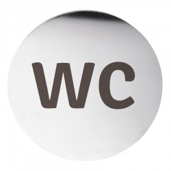 SAPHO - WC Označenie priemer 75, nerez mat (XP117)