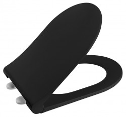 SAPHO - WC sedátko, SLIM, Soft Close, čierna mat (100787-110)