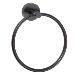 SAPHO - X-ROUND BLACK držák ručníků kruh, černá mat (XR411B)