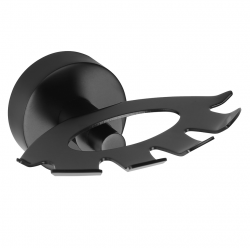 SAPHO - X-ROUND BLACK držiak kefiek, čierna mat (XR901B)