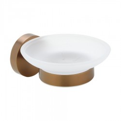 SAPHO - X-ROUND COPPER mydlenička, mliečne sklo, meď mat (XR803PG)