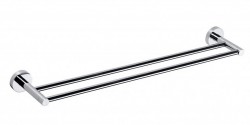 SAPHO - X-ROUND E dvojitý držiak uterákov 600, chróm (XR423)