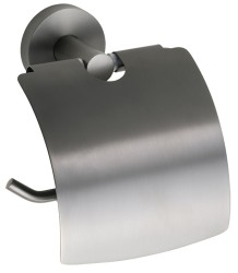 SAPHO - X-ROUND GUN METAL držiak toaletného papiera, s krytom, gun metal (XR732GM)