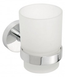 SAPHO - X-ROUND pohár, mliečne sklo, chróm (XR903)