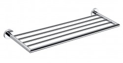 SAPHO - X-ROUND polička na uteráky 600, chróm (XR413)