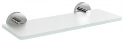 SAPHO - X-ROUND sklenená polica300, chróm/mliečne sklo (XR009-03)