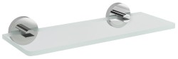 SAPHO - X-ROUND sklenená polička 200, chróm/čiré sklo (XR009-12)