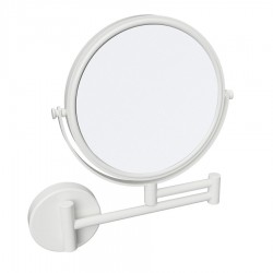 SAPHO - X-ROUND WHITE kozmetické zrkadlo závesné Ø 180mm, biela (XR006W)