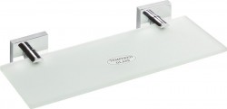 SAPHO - X-SQUARE polička sklenená 300x55x130, mliečne sklo, chróm (XQ602)