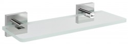 SAPHO - X-SQUARE sklenená polica 200, chróm/čiré sklo (XQ009-12)