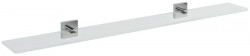 SAPHO - X-SQUARE sklenená polica 900, chróm/čiré sklo (XQ009-18)