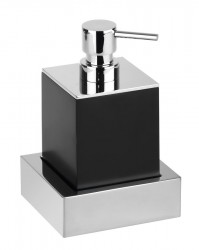 SAPHO - X-STEEL dávkovač mydla na postavenie 200ml, čierna mat (XS104B)