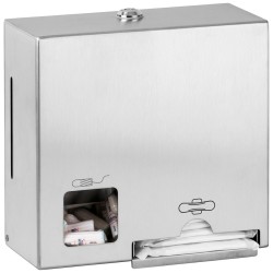 SAPHO - Zásobník tamponov a hygienických vložiek, nerez mat (XP610)